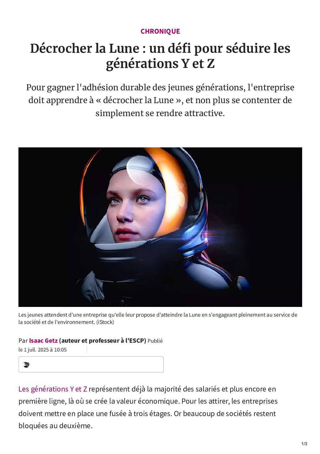 Décrocher la Lune : un défi pour séduire les générations Y et Z